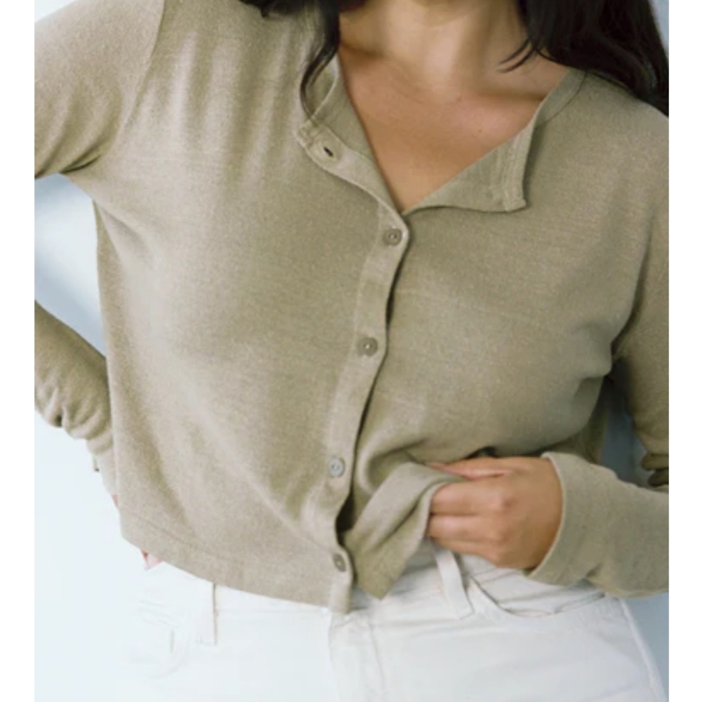 Ozma Lee cardigan sage